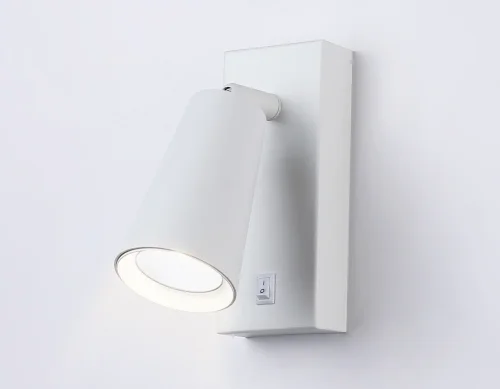 Бра с выключателем TA13141 Ambrella light белый на 1 лампа, основание белое в стиле современный хай-тек  фото 2